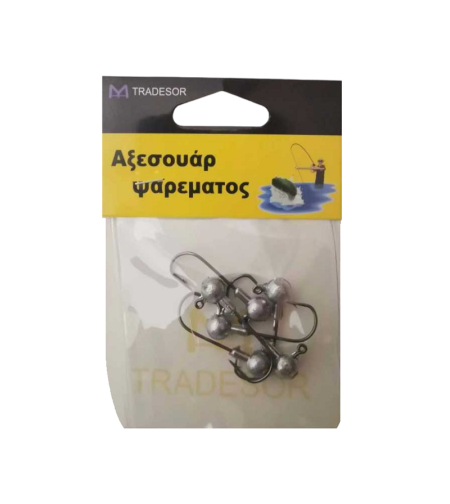 Оловни глави с кука - 5 гр - 5 бр - 30181