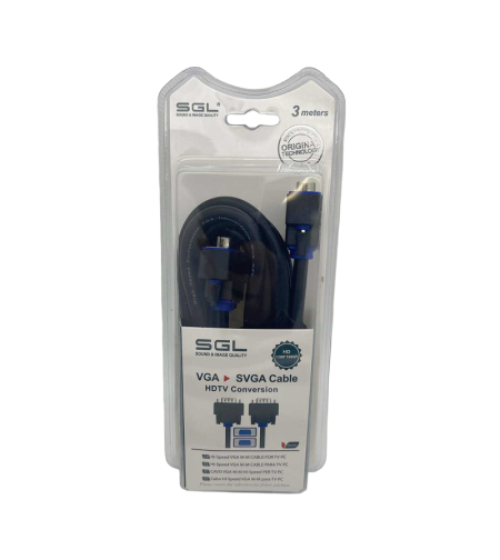 VGA кабел - 550BB - мъжки/мъжки - 3м - 095073