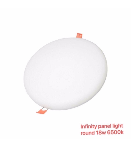 Плафон LED - Round Panel - Скрит монтаж- 18W - 6500K - 790641
