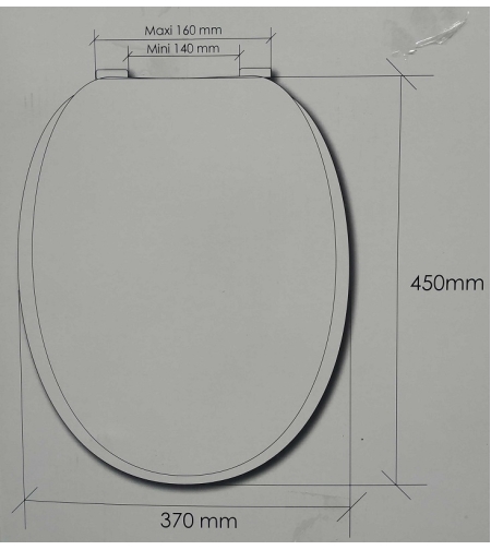 Капак за тоалетна чиния - UF -WP807 - 1.9 кг - 80208