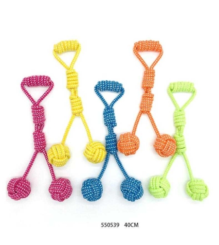 Играчка за кучета с въжени топчета – 40см – 550539
