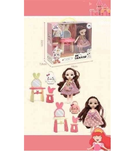 Игрален комплект - Кукла с тоалетка и аксесоари - B81004 - 345122