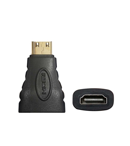 Видео/аудио адаптер - Mini HDMI мъжки към HDMI женски - 098364