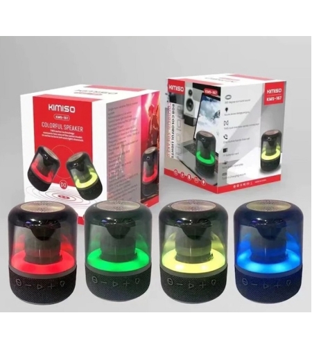 Безжична Bluetooth тонколона - KMS-167 - LED RGB - 885536