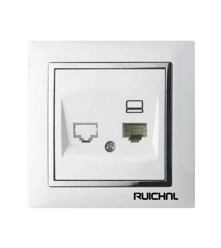 Контакт розетка за интернет - Скрит монтаж - RC3615-RJ45 - 068165