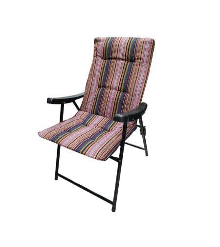 Сгъваем къмпинг стол - 1297-50 - 100014 - Pink/Beige