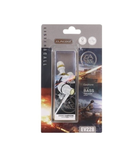 Кабелни слушалки - EV -228 - 202289 - Бели