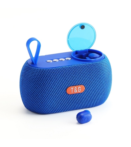 Безжична Bluetooth тонколона с комплект слушалки - TG810 - 889459 - Синя