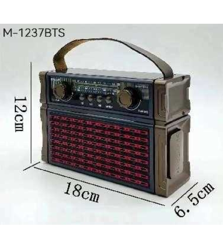 Ретро акумулаторно радио - M1237BTS - 812377