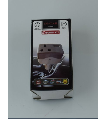 Адаптер за автомобилна запалка с букса и USB - In-Car - WF306 - 537227