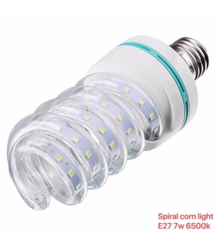 Крушка LED - Спираловидна - E27 - 7W - 6500K - 356922