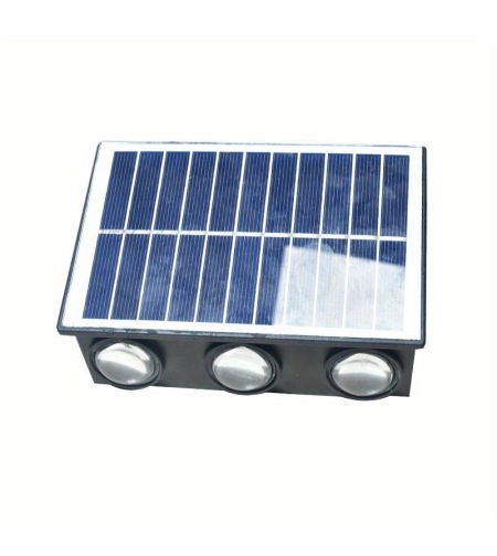 Соларна стенна LED лампа - RGB - 6lamps - 941402