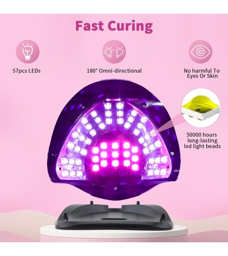 UV/LED лампа за нокти - SUN2 PRO C- 268W - 581818 - златисто/розово