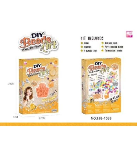 Комплект за изработване на бижута DIY - 338-1038 - 222266 - Жълт