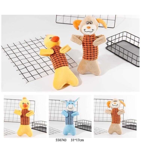 Плюшена играчка за куче - 31x17см – 550743