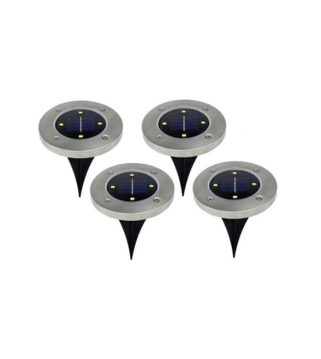 Соларна LED градинска лампа - С колче - 4LED/RGB - 431152