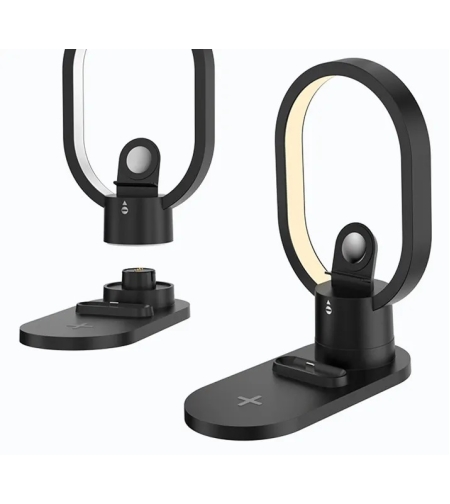 Поставка за безжично зареждане - LED - 3в1 - AY41 - 885123 - Черна