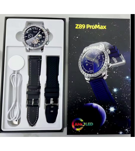 Смарт часовник с 2 каишки - Z89 ​​​​PRO MAX - 880785 - Черен