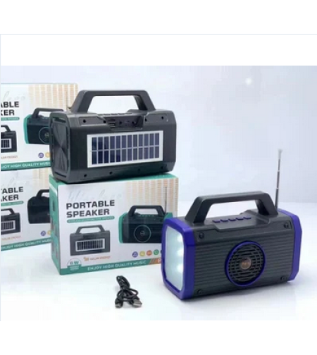 Безжична Bluetooth тонколона със соларен панел - P418 - 884676 - Синя