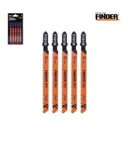 Режещи ножове за дърво за прободен трион - 5pcs - Finder - 191698