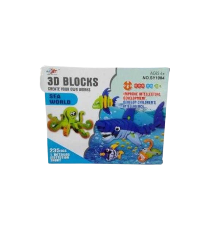 3D пъзел - Морски животни с 235 части- EVASY1004 - 222292