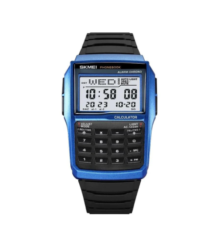 Дигитален ръчен часовник с клавиатура – ​​Skmei - 2255 - Син