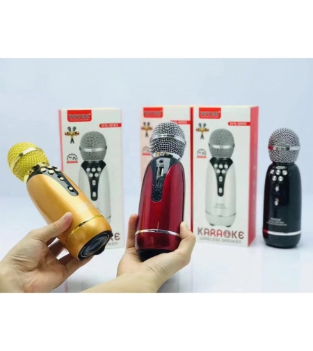 Безжичен микрофон за караоке - WS -899 - Weisre - 883358 - Златист