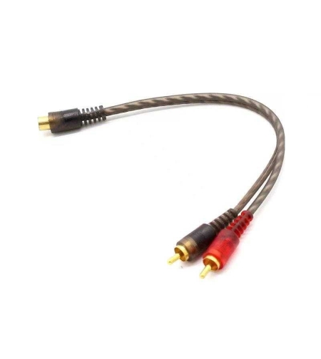 RCA аудио кабел - CTC-300 - Женски с 2 мъжки конектора - 003034