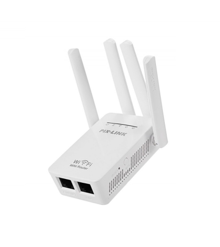 Wifi усилвател на сигнала - Wifi Repeater – PIX-LINK - WR09 - 080308 - Бял