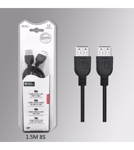 Кабел USB-A Женски - 1.5м - 8S - 197662