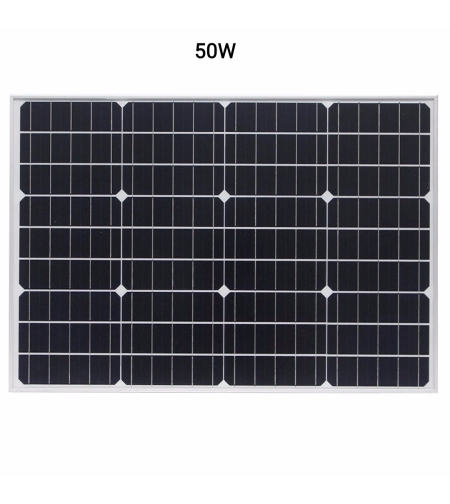 Монокристален соларен панел - Solar Panel - 50W - 676128