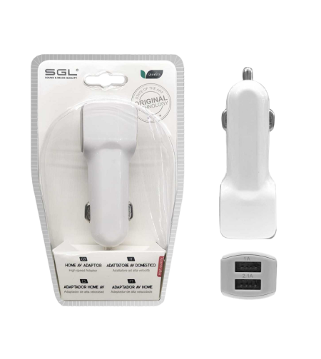 Зарядно за автомобилна запалка с 2 USB порта - V2 - 099729