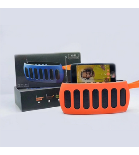 Безжична Bluetooth тонколонка с поставка за смартфон - LP-V13 - 700865 - Оранжева