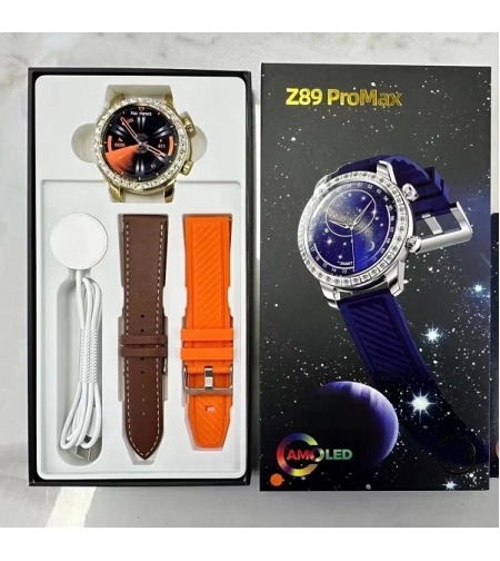 Смарт часовник с 2 каишки - Z89 ​​​​PRO MAX - 880785 - Оранжев