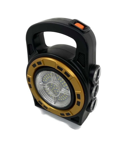 Акумулаторен LED фенер със соларен панел - 6678L - 200736