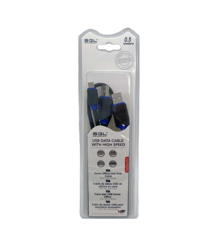 Кабел за прехвърляне на данни - 1555 - USB Mini/2 x USB A MAST - 50cm - 097978