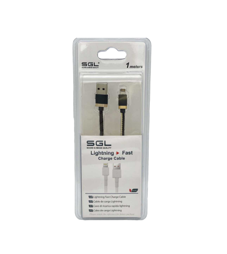 Кабел за зареждане и данни - Lightning - Бързо зареждане - R5 - 1м - 099163