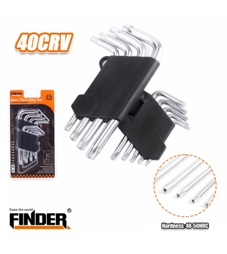 Т-образни имбусни ключове Torx - 9pcs - Finder - 193123