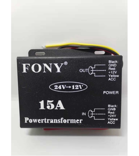 Преобразувател за превозно средство - 24V - 12V - 15A - 000477