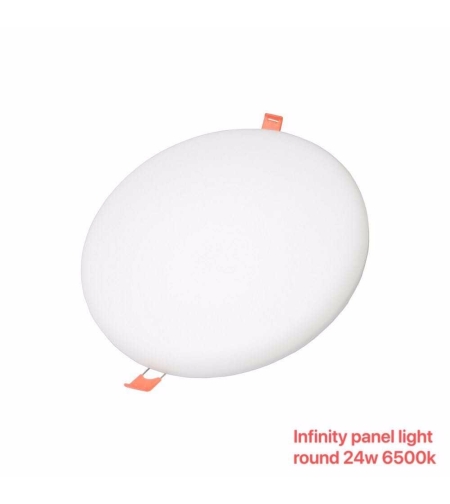 LED плафон - Round Panel - Скрит монтаж - 24W - 6500K - 790634