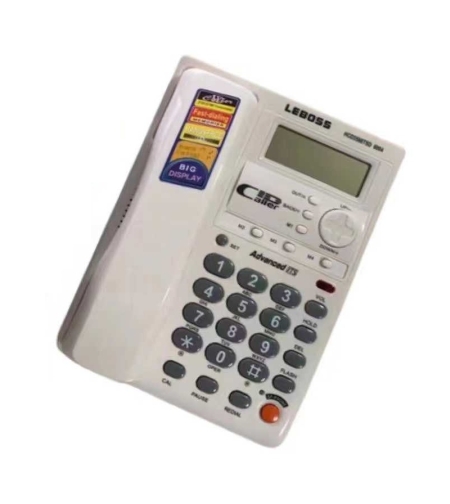 Стационарен телефон с кабел - 6004 - 060044 - Бял