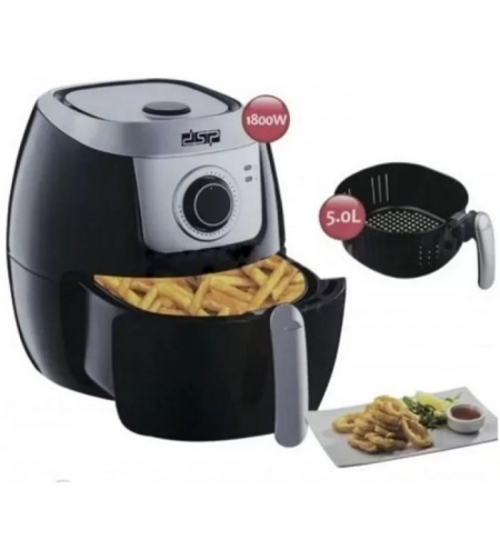 Фритюрник с горещ въздух без мазнина - Air fryer - 5L - KB2031 - DSP - 562052 - Черен