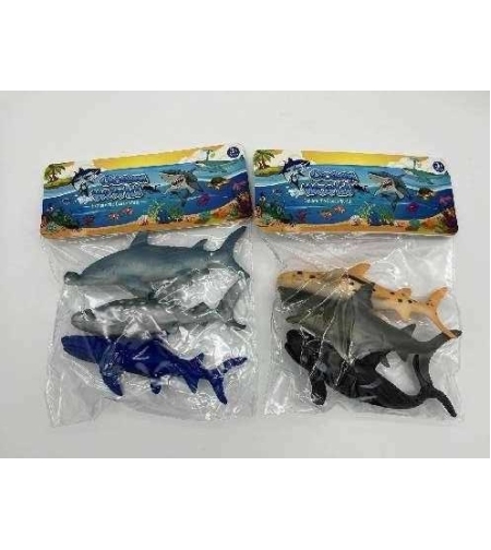 Комплект с фигурки на морски животни - 3 бр - 104-233 - 308286
