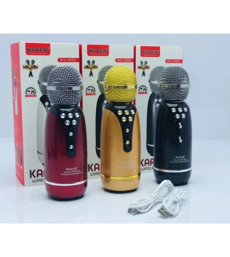 Безжичен микрофон за караоке - WS-899 - Weisre - 883358 - Черен