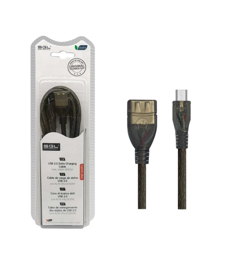 Адаптер за преходник - 21S01 - USB женски/микро USB - 1.5м - 097909