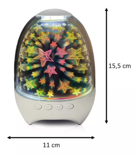 Безжична Bluetooth тонколона с радио и светлинни ефекти - S609 - 883648 - Shinning Star