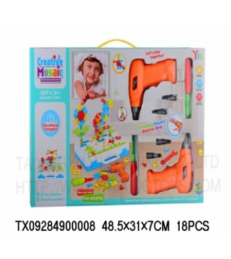 Образователна игра за конструиране с винтоверт - YM006 - 009163