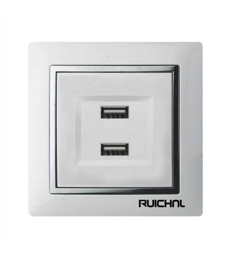 Стенен контакт с 2 USB порта - Скрит монтаж - RC3633 - 363303