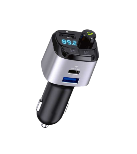 Трансмитер за автомобил с USB порт - MP3 плейър - M25 PD/USB/Bluetooth - 004765