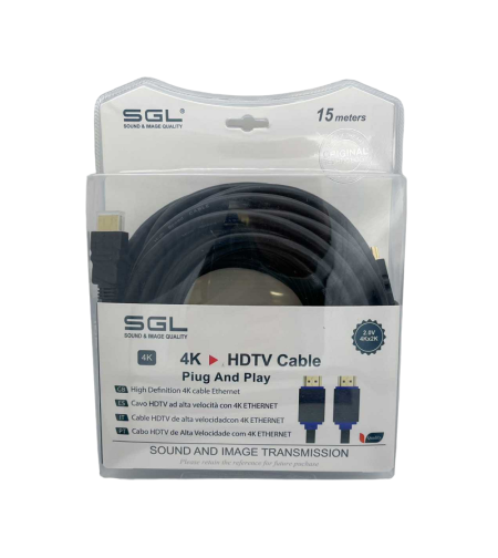 HDMI кабел с 2 мъжки конектора - 1592 - 15м - 094748